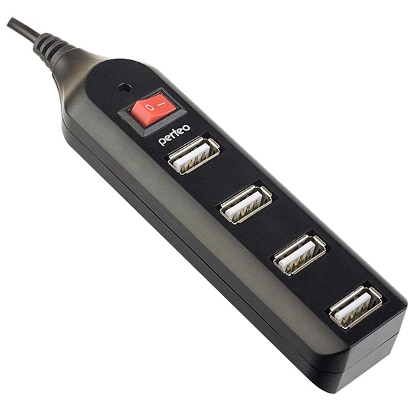 USB HUB Perfeo 4 Port PF-HYD-6001H Black