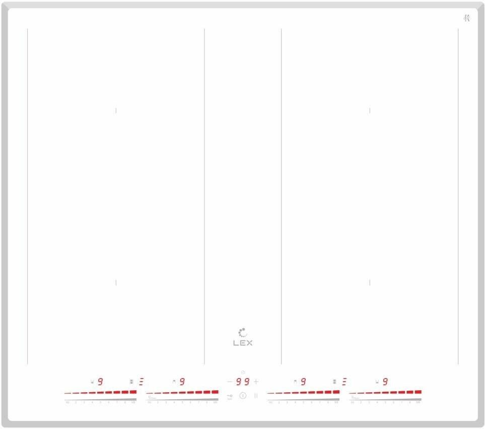 Индукционная варочная поверхность LEX EVI 641C WH