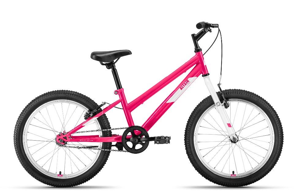 Велосипед Altair MTB HT 20 low (20"  1ск. рост 10,5") 2021-22 розовый/белый