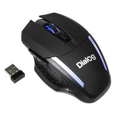 Мышь Dialog MROK-10U Беспроводная LED (USB) Black