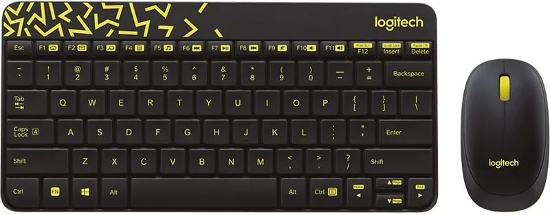 Клавиатура и мышь Logitech MK240 Black/Yellow