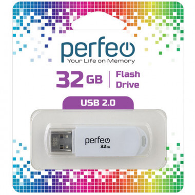 USB накопитель 32Gb USB2.0 Perfeo C03 White
