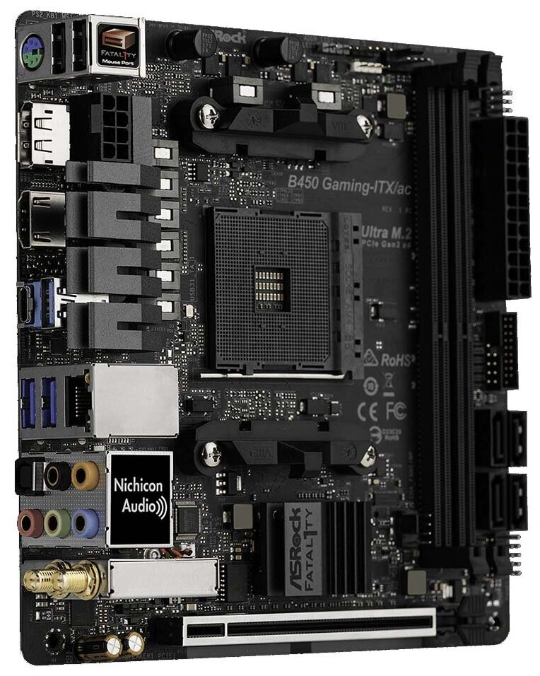 Материнская плата Asrock B450 Gaming-ITX/AC AM4 mITX Retail