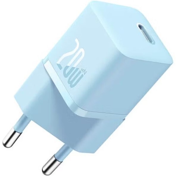 СЗУ Baseus GaN5 Fast Charger mini 1C 20W EU Galaxy Blue
