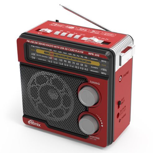 Радиоприемник Ritmix RPR-202 красный
