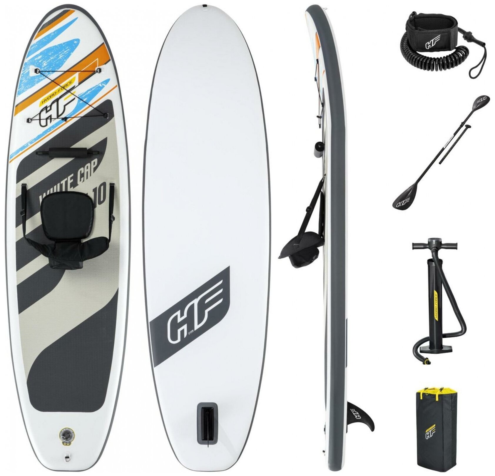 Надувная SUP-доска Bestway "White Cap" 65341 (305х84х12см)