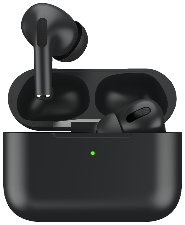 Беспроводные TWS-наушники Deppa TWS-Air Pro Black с беспроводной зарядкой Беспроводные TWS-наушники Deppa TWS-Air Pro Black с беспроводной зарядкой