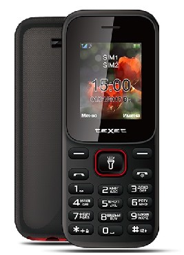 Мобильный телефон teXet TM-128 BLACK-RED (2 SIM)