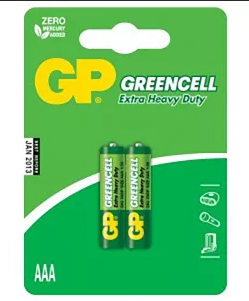 Батарейка GP Greencell AAA R03-2BL