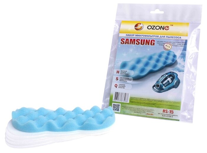 Комплект фильтров Ozone HS-15 д/пыл. Samsung SC88.