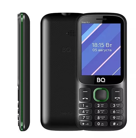 Мобильный телефон BQ 2820 Step XL+ Black+Green