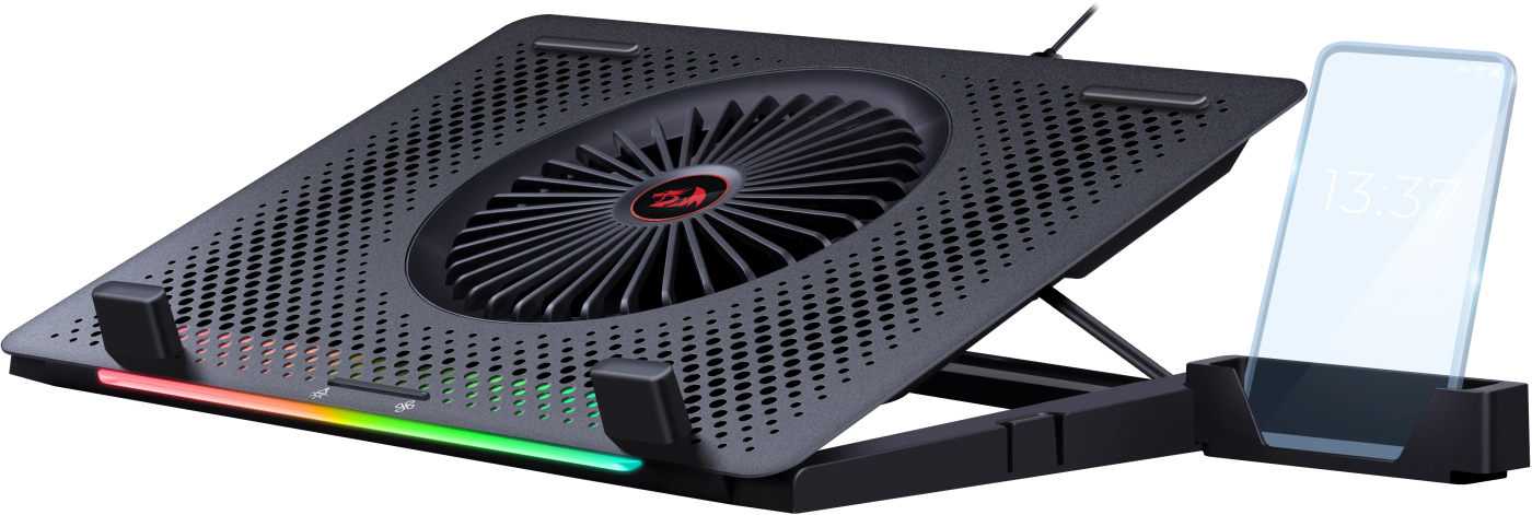Теплоотводящая подставка Redragon Ivy 13"-15" RGB (USB) Black