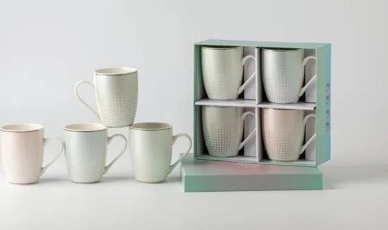 Набор кружек Jewel Бархат 4 пр. 340 мл ПС0006-22