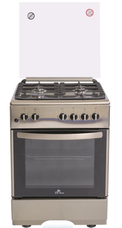 Плита газовая De Luxe 606040.24г 000 (кр) ч/р нержавейка