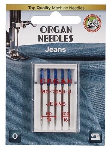 Иглы Organ Jeans 5/90-100 Blister