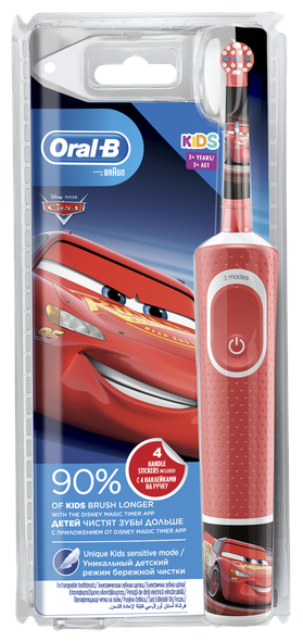 Электрическая зубная щетка Oral-B Vitality Kids D100.413.2K Cars (блистер)