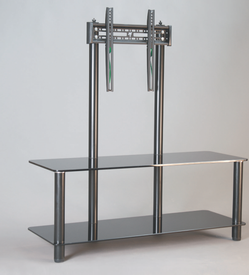 Тумба ТВ-6/К/1100 стекло тонир./опора хром