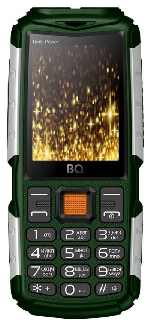 Мобильный телефон BQ 2430 Tank Power Green+Silver