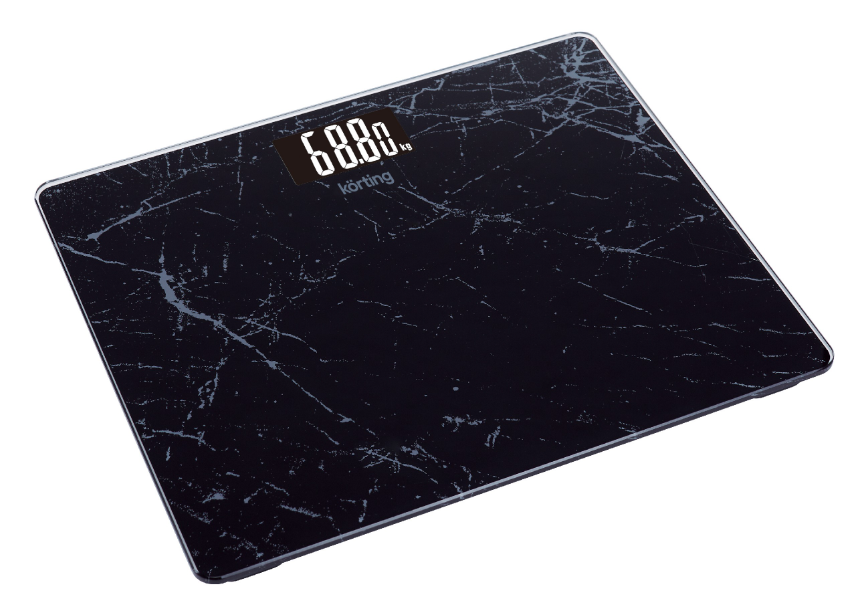 Весы напольные Korting KBS 1001 черный мрамор