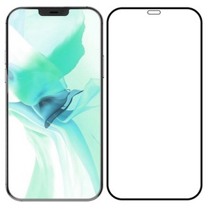 Стекло защитное Krutoff Full Glue Premium для iPhone 12/12 Pro (6.1") черное