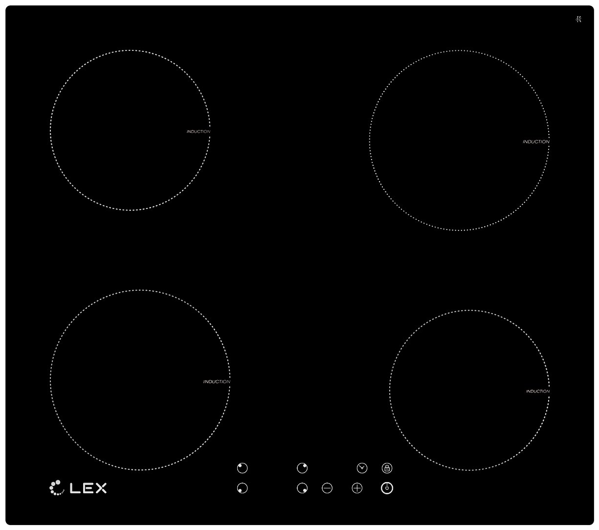 Индукционная варочная поверхность LEX EVI 640-1 BL