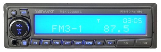 Автомагнитола SWAT MEX-3006UBB
