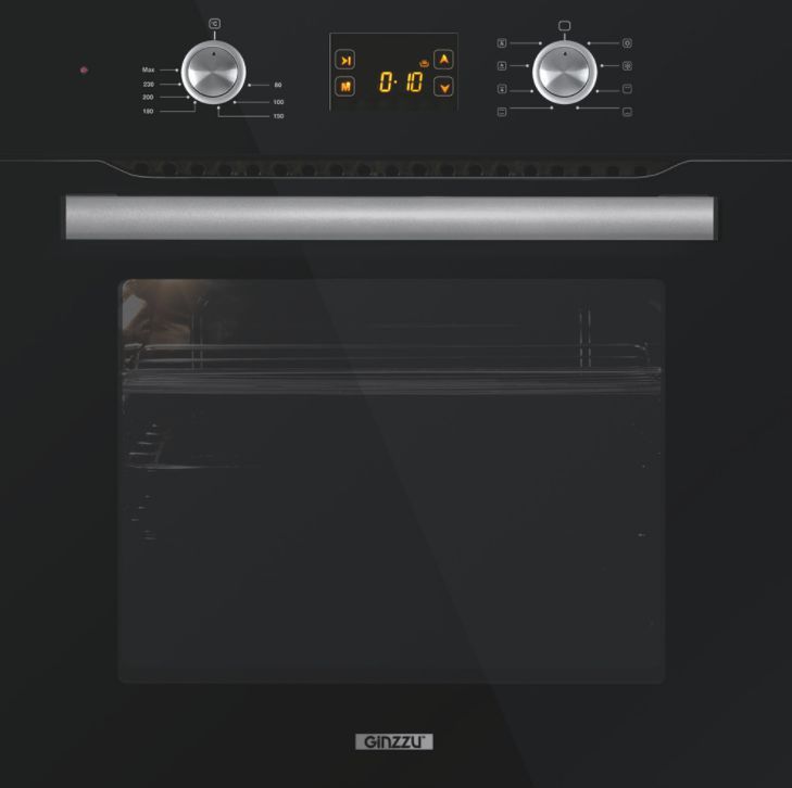 Электрический духовой шкаф Ginzzu HOE-205 черный