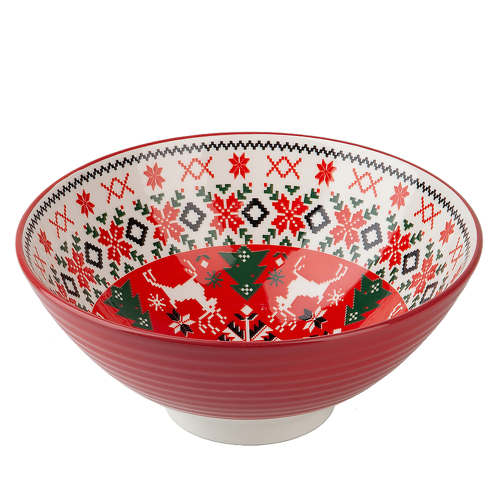 Салатник Nouvelle Home Север 20,5 см красный 0860517