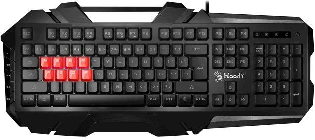 Клавиатура A4Tech Bloody B3590R Gamer LED Black-Grey USB
