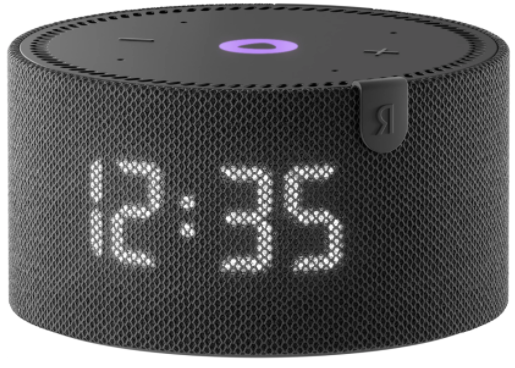 Умная колонка Yandex Станция Мини Плюс c часами Black