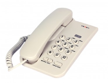Телефон проводной teXet TX-212 светло-серый