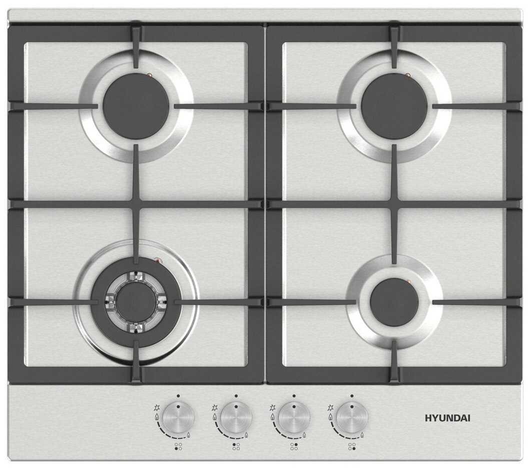 Газовая варочная поверхность Hyundai HHG 6435 IX