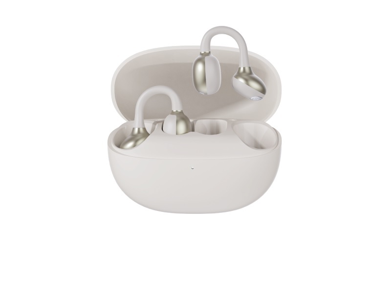 Наушники Olmio AirClip OWS design ENC True Wireless белые