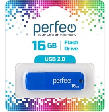 USB накопитель 16Gb USB2.0 Perfeo C05 Blue