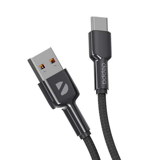 USB кабель Deppa USB - USB Type-C Elite Black (1м) 72507