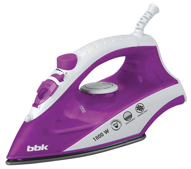 Утюг BBK ISE-1802 фиолетовый