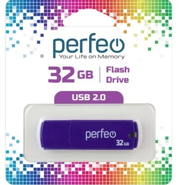 USB накопитель 32Gb USB2.0 Perfeo C05 Purple
