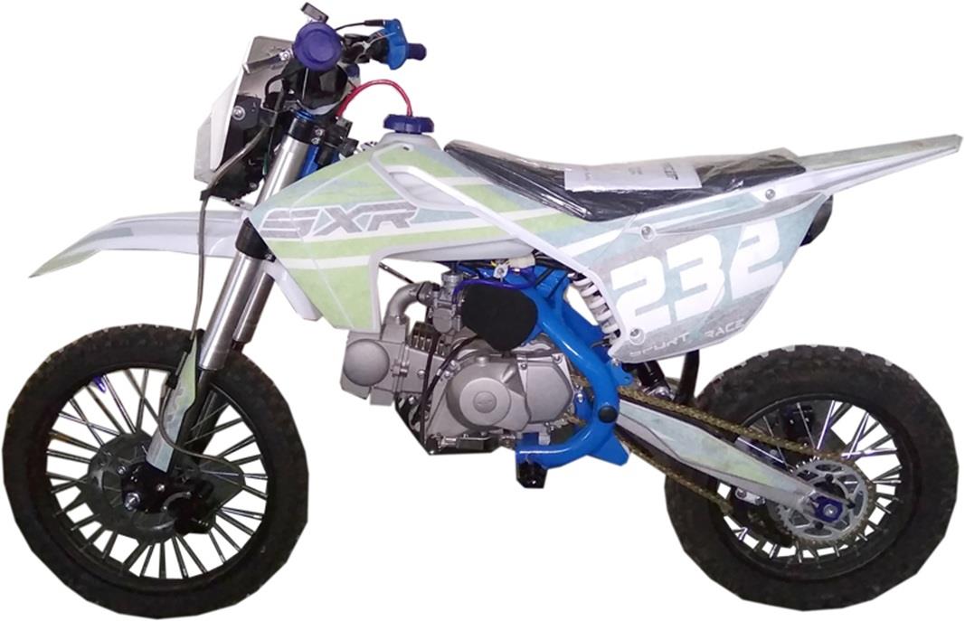 Мотоцикл Racer SXR125 Pitbike зеленый