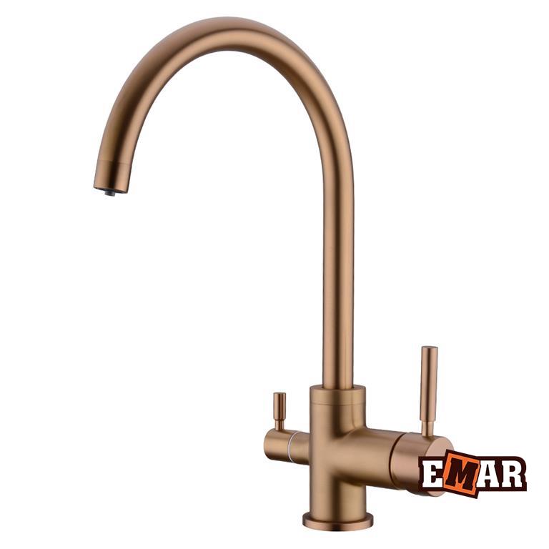 Смеситель кухонный Emap ECB - 3007 PVD Coppery