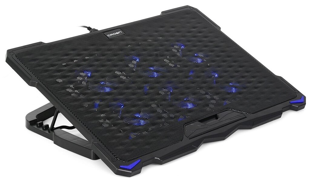 Теплоотводящая подставка CROWN MICRO CMLS-403 Blue LED Black