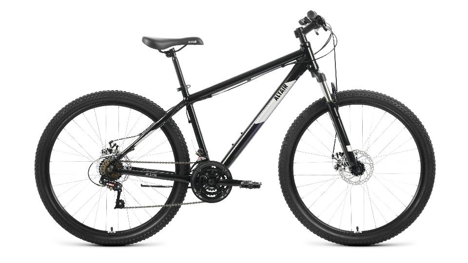 Велосипед Altair AL 27,5 D (27,5" 21 ск. рост 17") 2022 черный/серебристый