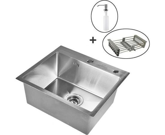 Кухонная мойка Wisent WS36050D Соты с коландером, дозатором и сифоном