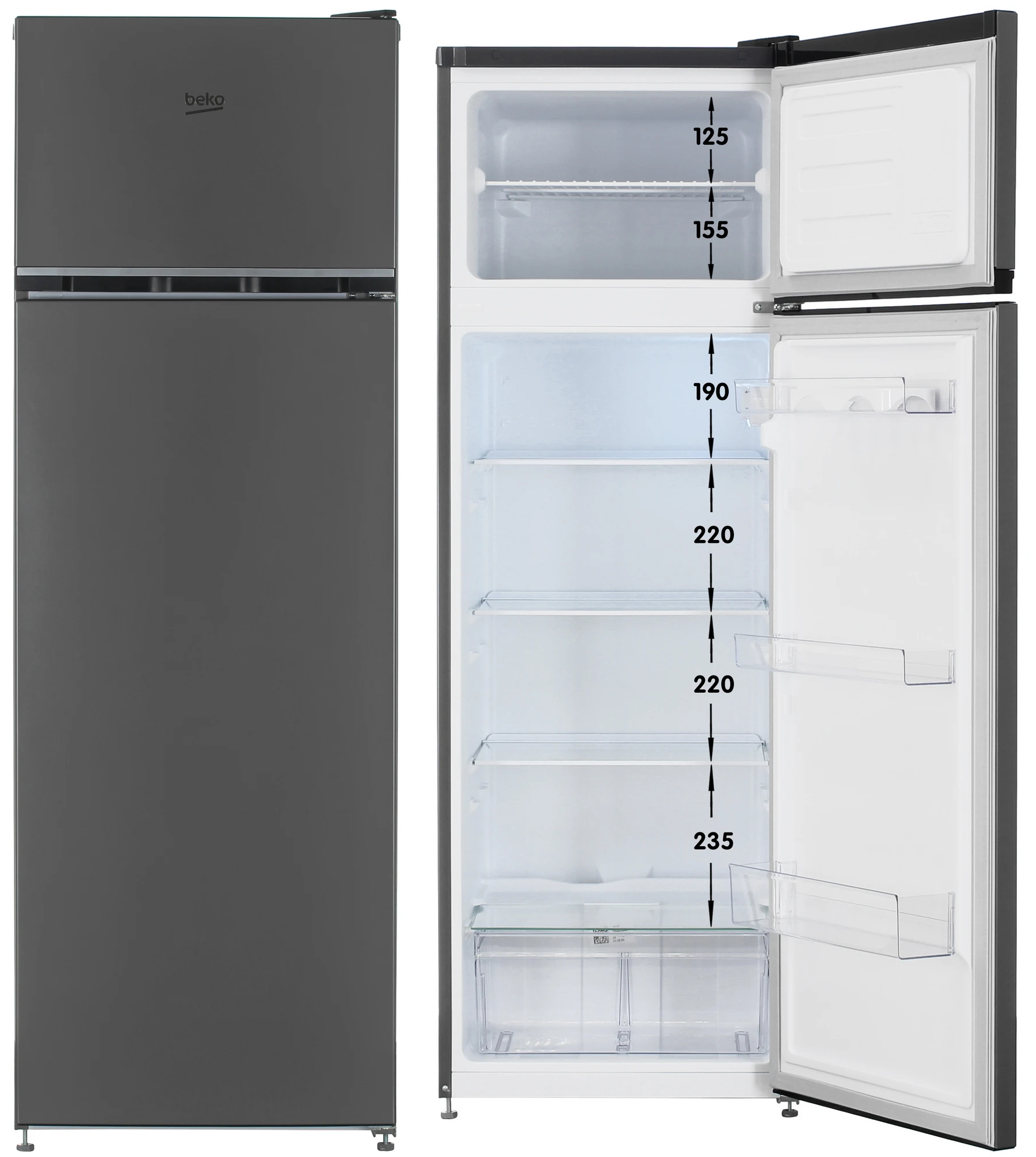 Холодильник BEKO B1RDSK280G