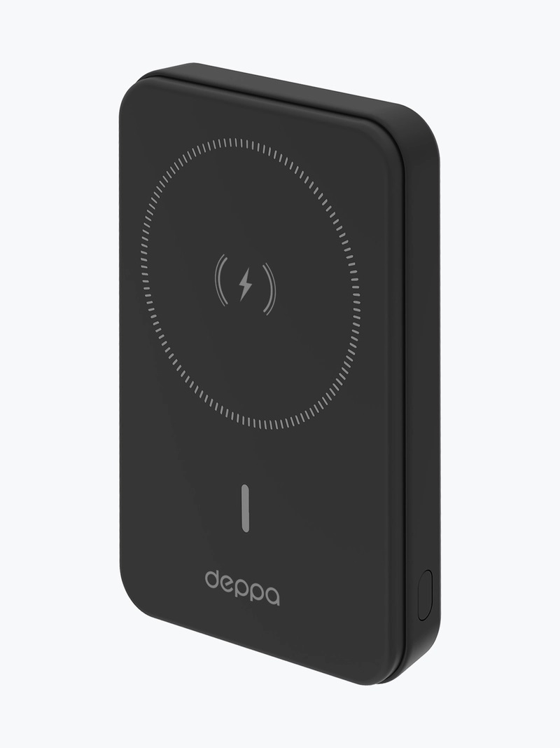 АКБ Deppa NRG MageSafe 10000 mAh Basic QI Black