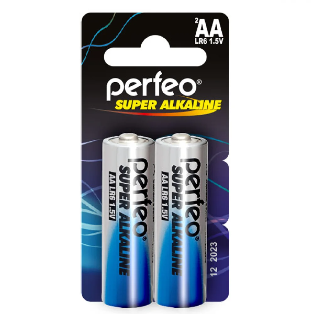 Эл.питания Perfeo LR6/2BL AA (1BL-2шт) mini Super Alkaline