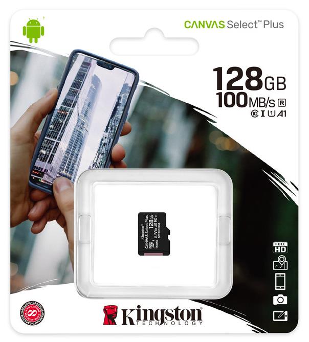 Карта флеш-памяти Kingston microSDXC 128GB Class10 UHS-I