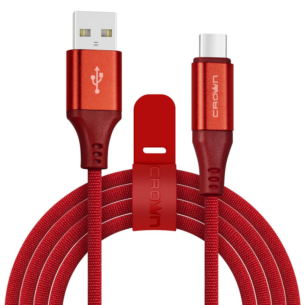 USB кабель Type-C Crown CMCU-3103C (1m) Красный