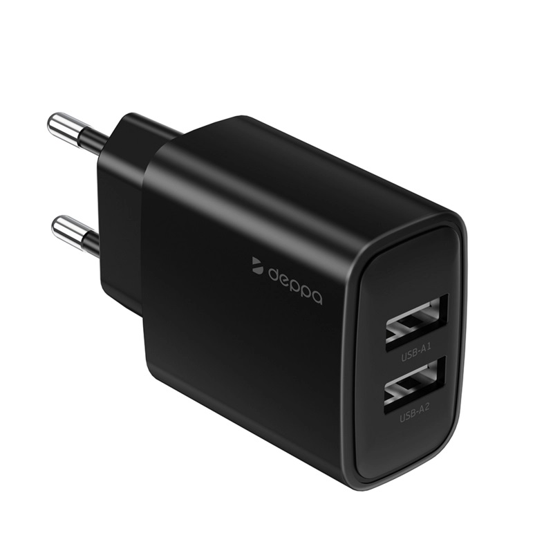 СЗУ Deppa 2xUSB 2.4А Black 11486