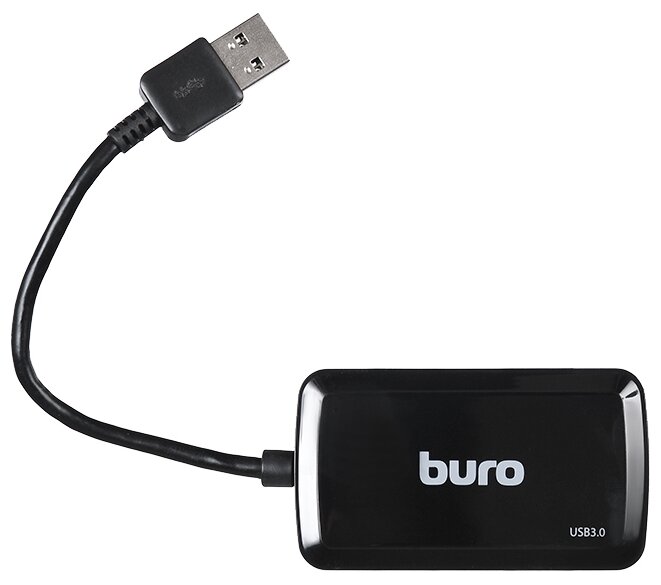 USB HUB Buro BU-HUB4-U3.0-S Black