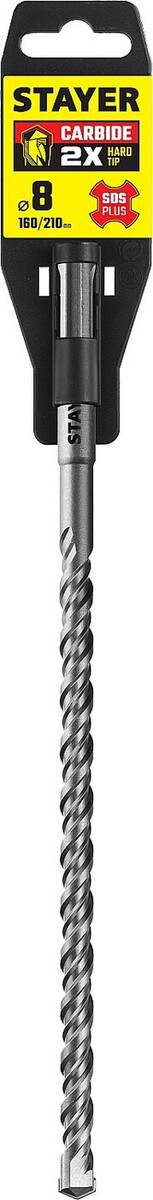 Бур по бетону STAYER Professional 8 х 210 мм, SDS PLUS